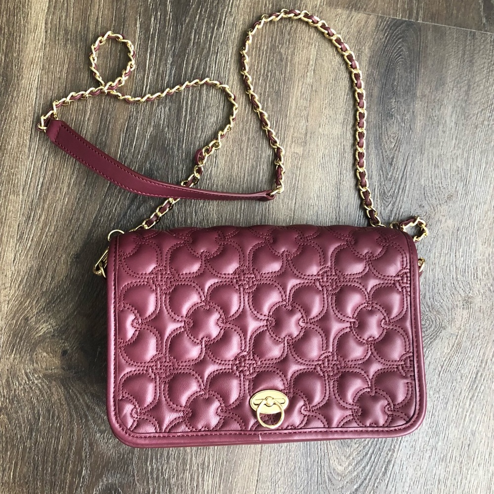 Genuine leather quilted fashionable bag. New!